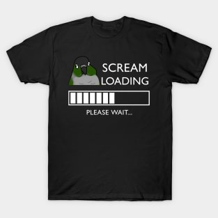 Scream Loading Green cheeked conure #white T-Shirt